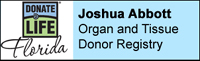 Organ and Tissue Donor Registry Banner